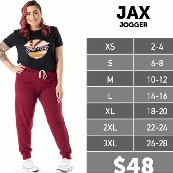 Lularoe NWT Small Jax Joggers - Picture 2 of 2